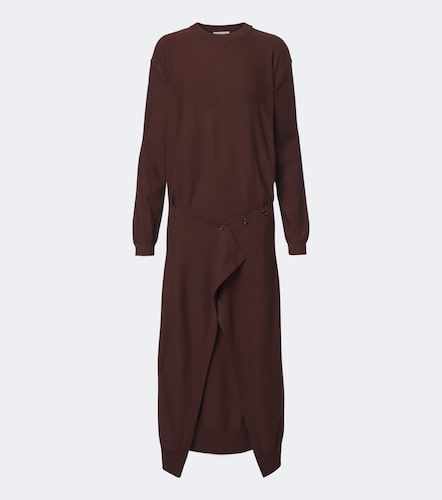Robe midi en laine mélangée - Lemaire - Modalova