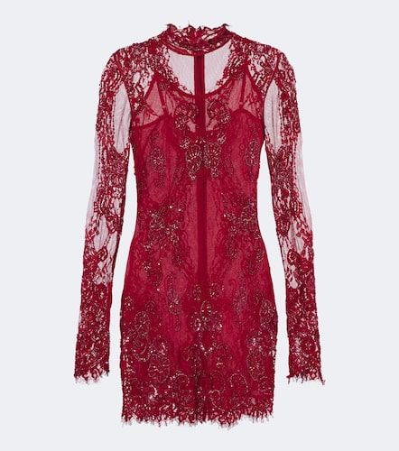 Robe en dentelle à ornements - Blumarine - Modalova