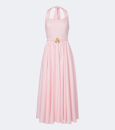 Robe midi en satin de coton - Oscar de la Renta - Modalova