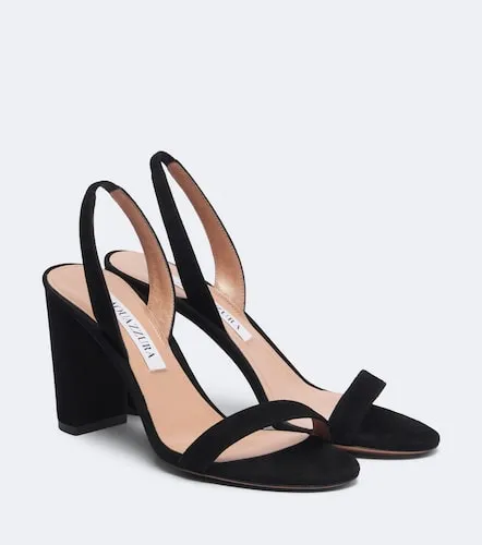 Sandales So Nude 85 en daim - Aquazzura - Modalova