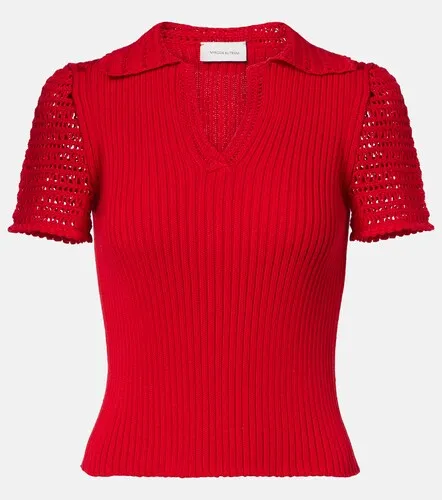 Polo en coton à finitions en crochet - Magda Butrym - Modalova