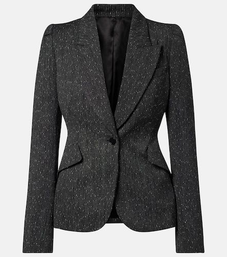 McQueen Blazer en laine à rayures - McQueen - Modalova