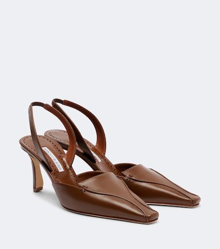 Escarpins slingback Cleo en cuir - Manolo Blahnik - Modalova