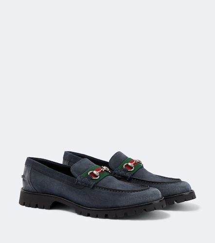 Gucci Mocassins Horsebit en daim - Gucci - Modalova