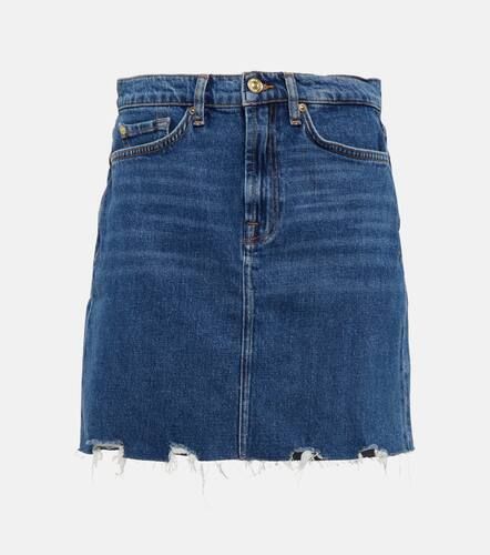 Mini-jupe Mia en jean - 7 For All Mankind - Modalova