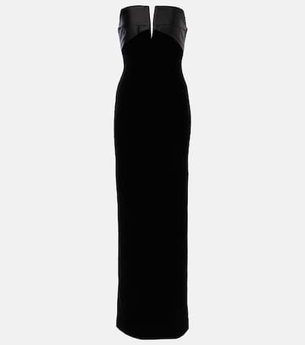 Robe longue en velours - Roland Mouret - Modalova