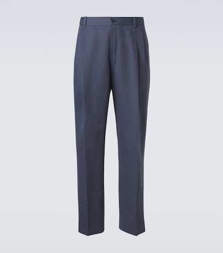 Pantalon droit en lin et coton - Brioni - Modalova