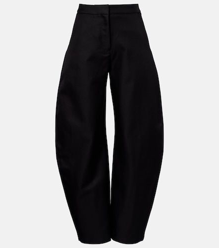 Alaïa Pantalon ample en laine et soie - Alaia - Modalova