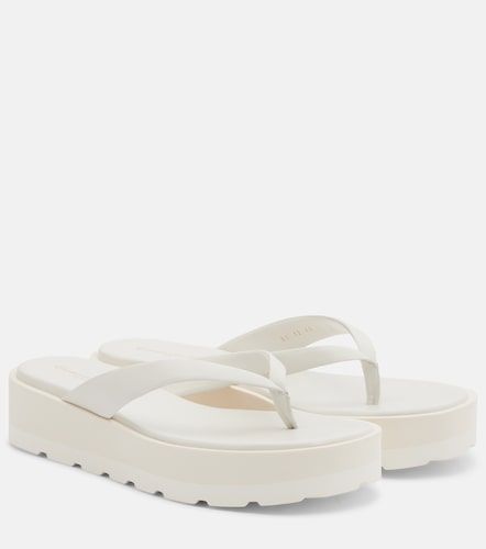 Tongs compensées en cuir - Gianvito Rossi - Modalova