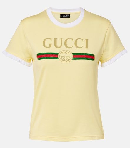 Gucci T-shirt en coton à logo - Gucci - Modalova