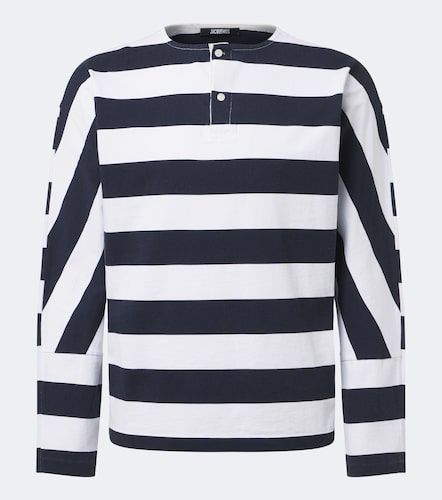 T-shirt Henley Marinière en coton - Jacquemus - Modalova