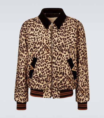 Veste bomber VGold en laine à motif léopard - Valentino Garavani - Modalova