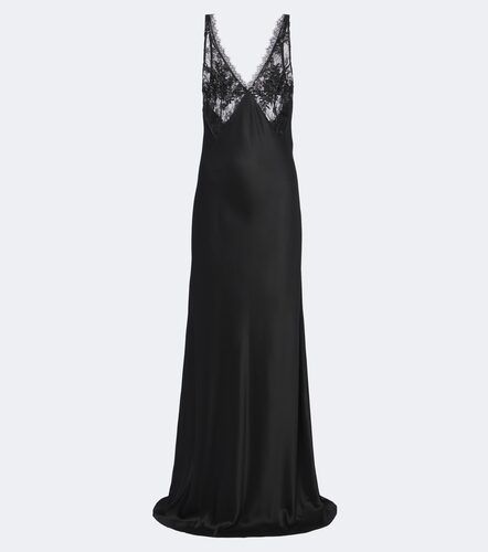 Robe longue en soie à dentelle et sequins - The Sei - Modalova