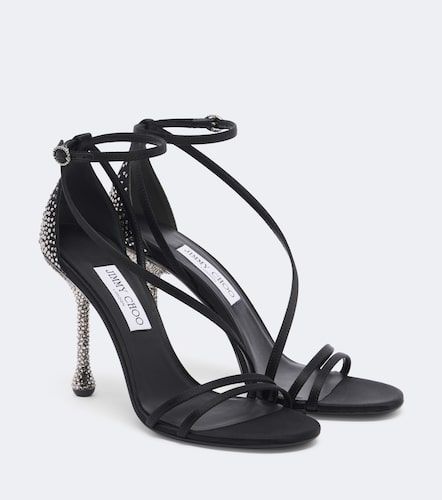 Sandales Zelia en satin à ornements - Jimmy Choo - Modalova