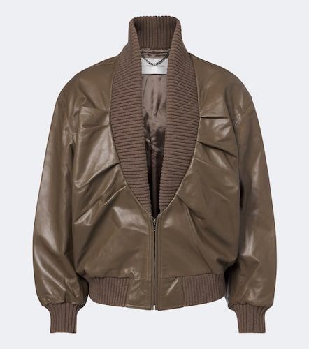 Veste bomber Zana en cuir - Victoria Beckham - Modalova