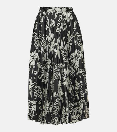 Sacai Jupe midi plissée à fleurs - Sacai - Modalova