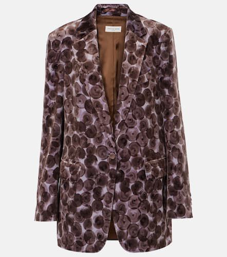 Blazer imprimé en coton mélangé - Dries Van Noten - Modalova