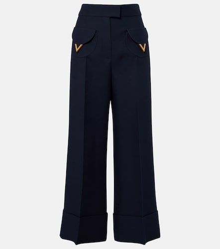 Pantalon ample VGold en Crêpe Couture - Valentino Garavani - Modalova