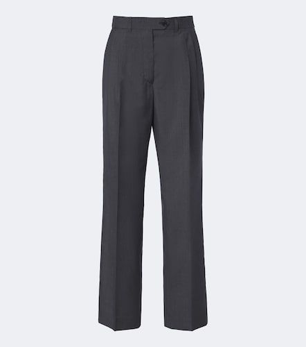 Pantalon droit en laine et mohair - Prada - Modalova