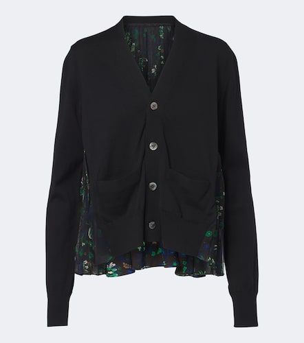 Sacai Cardigan en coton à fleurs - Sacai - Modalova