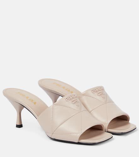 Prada Mules en cuir matelassé - Prada - Modalova