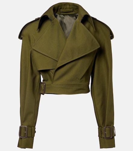 Trench-coat raccourci en sergé de coton - Wardrobe.NYC - Modalova