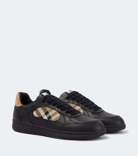 Baskets Terrace Check en cuir - Burberry - Modalova
