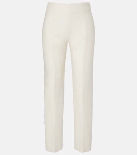 Pantalon slim en laine et soie - Toteme - Modalova