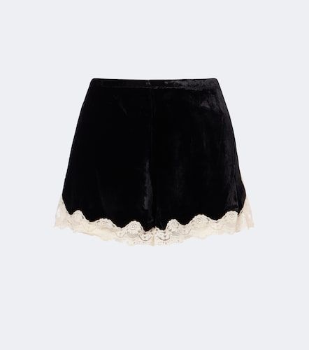 Short Lealia en velours à dentelle - Rixo - Modalova