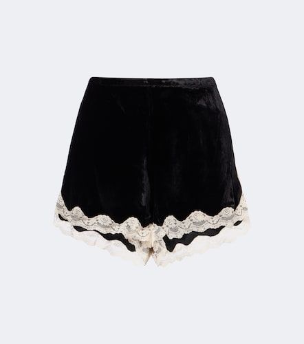 Short Lealia en velours à dentelle - Rixo - Modalova