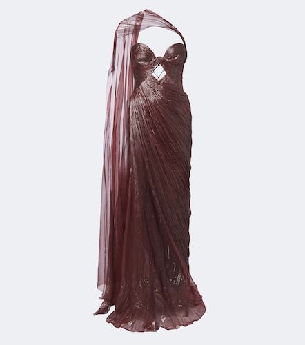 Robe longue bustier Zephyra en soie - Maria Lucia Hohan - Modalova