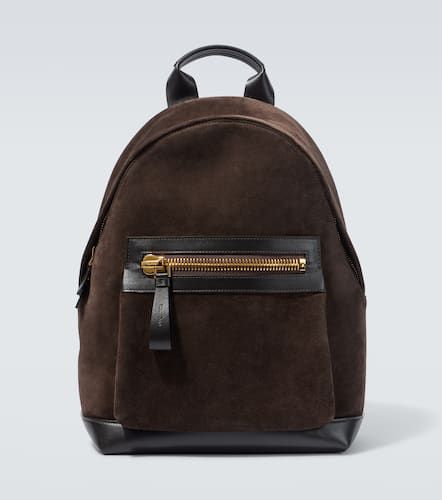 Sac à dos Buckley en daim et cuir - Tom Ford - Modalova