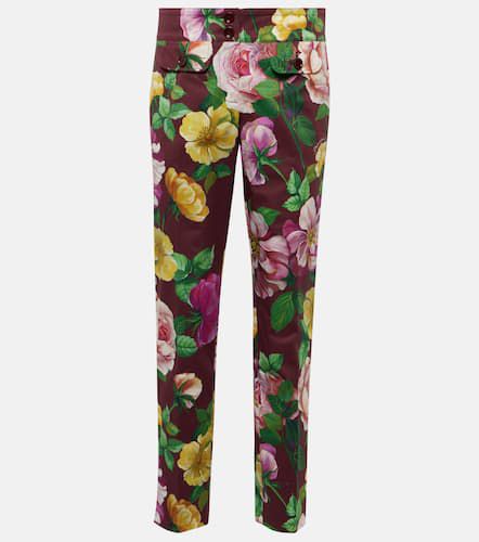 Pantalon à taille base en coton mélangé - Dolce&Gabbana - Modalova