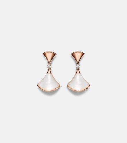 Boucles d'oreilles Diva's Dream en or rose 18 ct, diamants et nacre - Bvlgari - Modalova