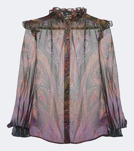 Chemise en soie à motif cachemire - Etro - Modalova