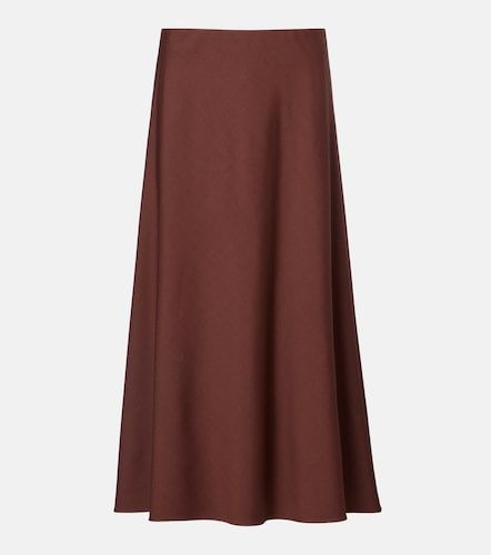 Jupe midi en laine mélangée - Brunello Cucinelli - Modalova