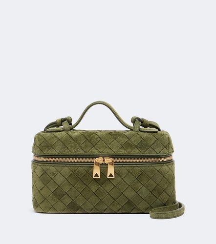Sac vanity Bang Bang en daim Intrecciato - Bottega Veneta - Modalova