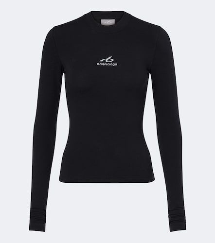 T-shirt en coton mélangé à logo - Balenciaga - Modalova