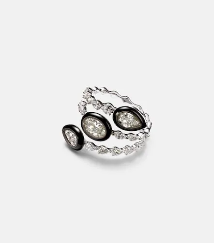 Bague Saturn en or blanc 18 ct et diamants - Kamyen - Modalova