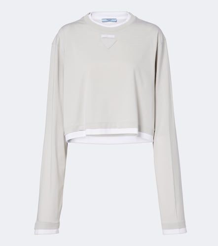 Prada T-shirt court en coton - Prada - Modalova