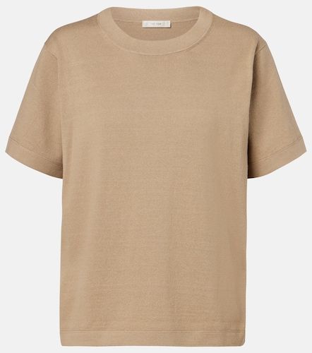 T-shirt Orlan en coton et soie mélangés - The Row - Modalova