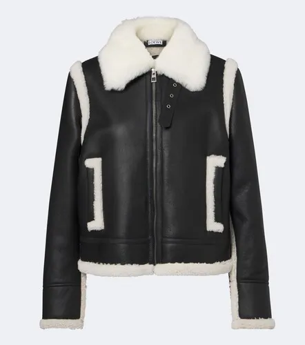 Loewe Veste en cuir et shearling - Loewe - Modalova