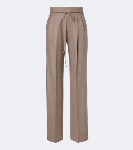 Pantalon droit en cachemire mélangé - Max Mara - Modalova