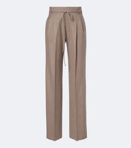 Pantalon droit en cachemire mélangé - Max Mara - Modalova