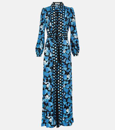Robe longue Joshua en crêpe à fleurs - Diane von Furstenberg - Modalova