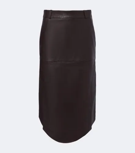 Victoria Beckham Jupe midi en cuir - Victoria Beckham - Modalova