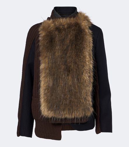 Sacai Veste en laine mélangée - Sacai - Modalova