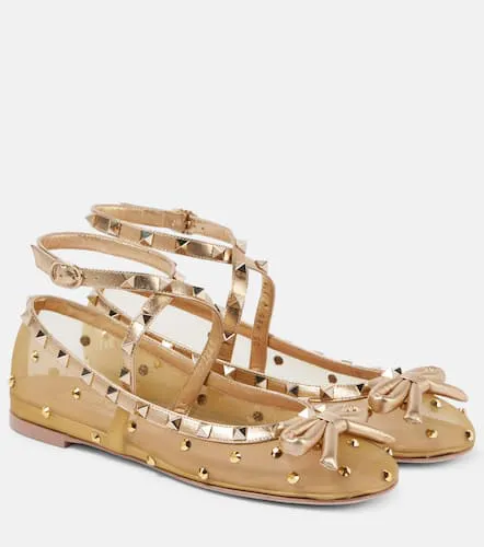 Ballerines Rockstud en résille - Valentino Garavani - Modalova