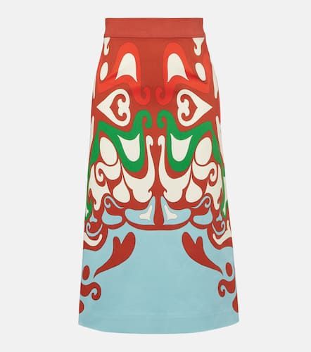 Jupe midi Baia imprime en coton mlang - La DoubleJ - Modalova