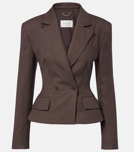 Blazer à basque en lin - Magda Butrym - Modalova
